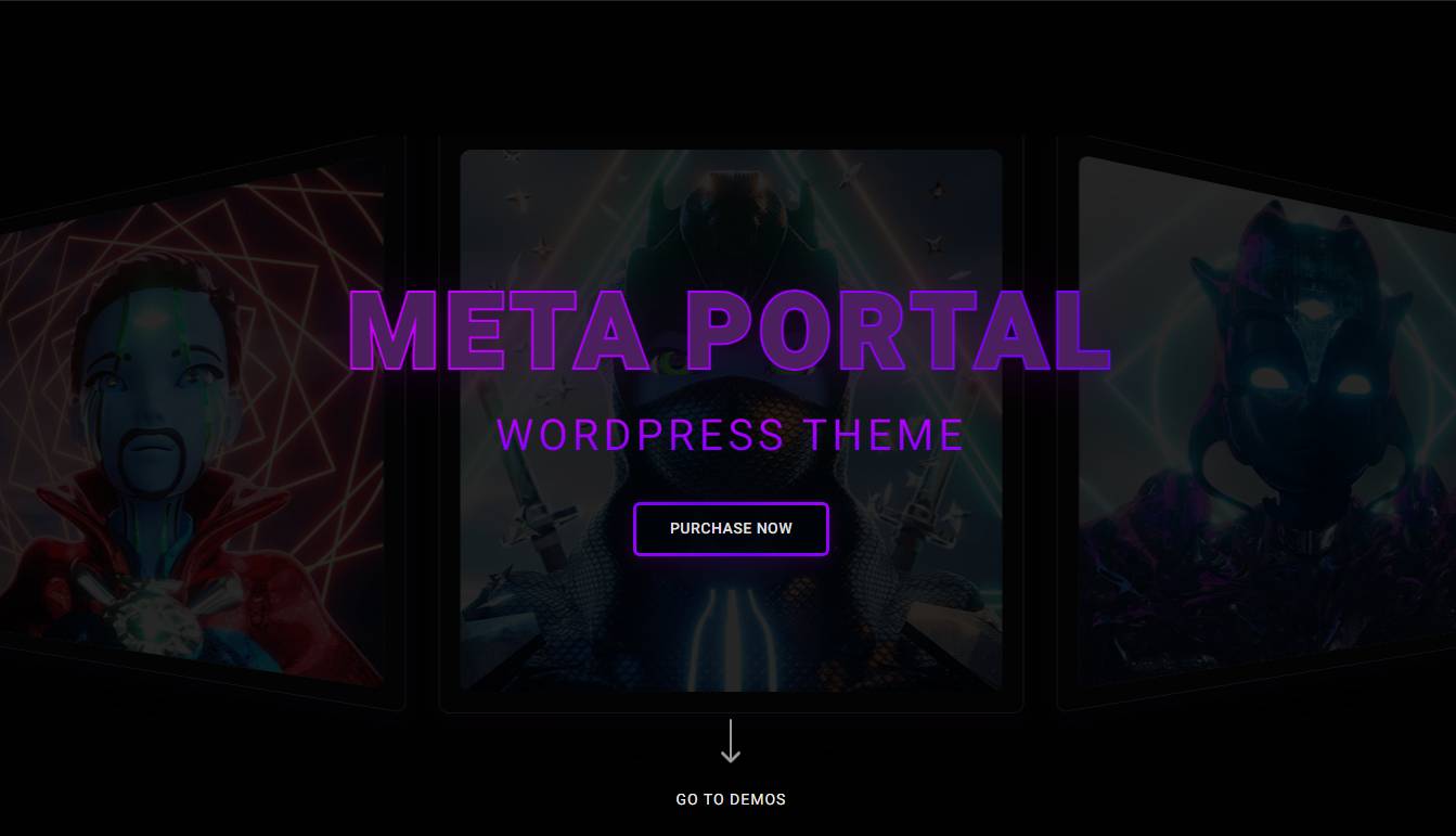 MetaPortal - NFT Portfolio WordPress Theme