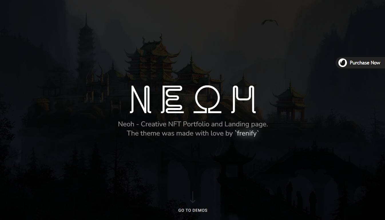 Neoh - NFT Portfolio WordPress Theme