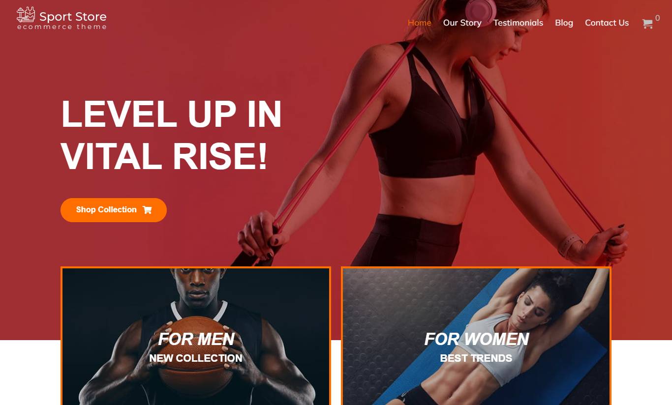 Sport Store WooCommerce WordPress Template