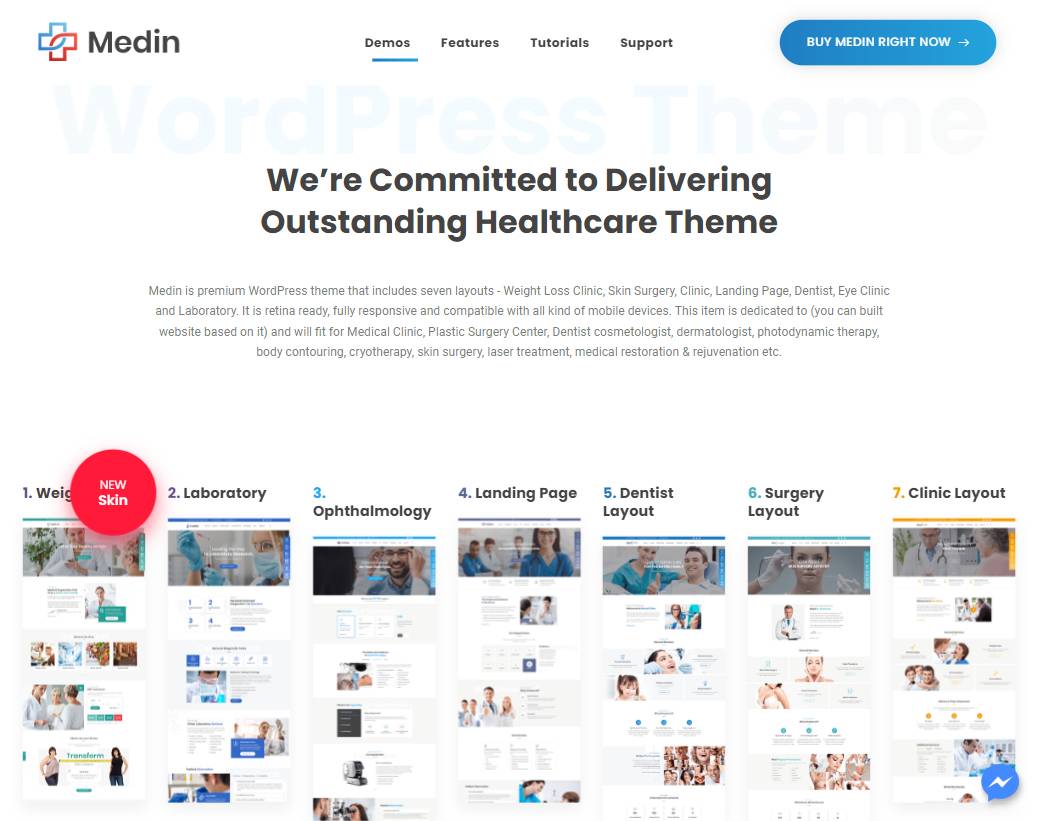 Medin - Medical Center WordPress Theme