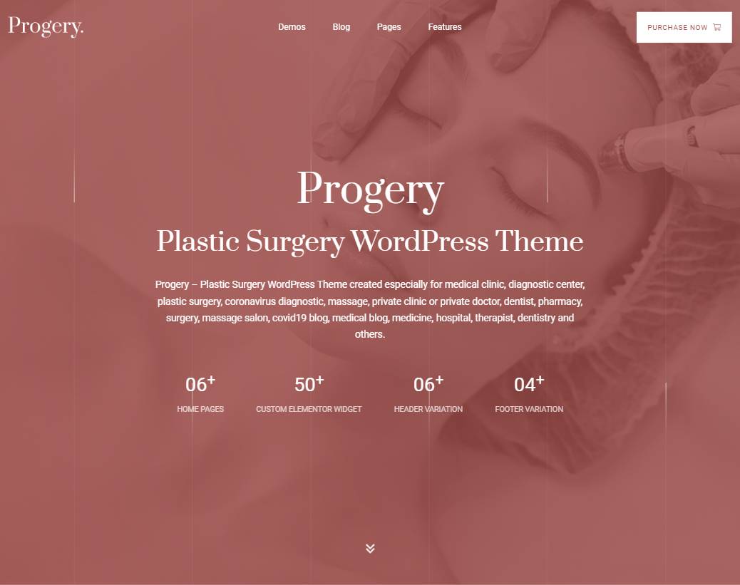 Progery – Plastic Surgery WordPress Theme + RTL