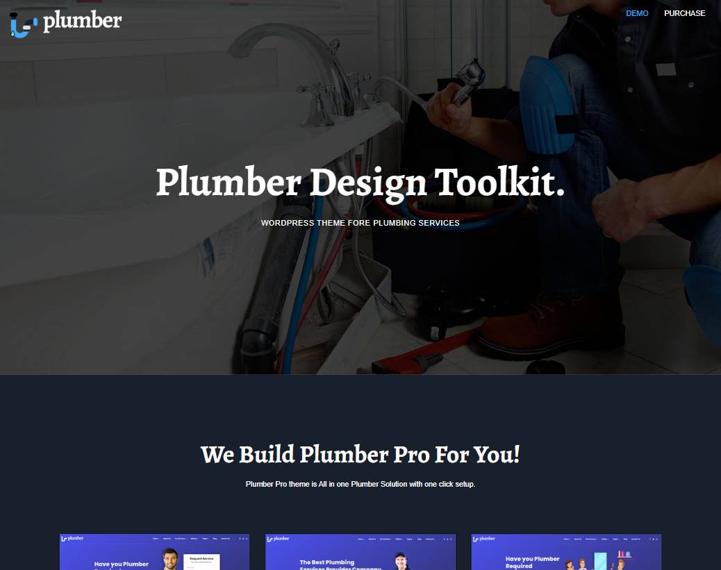 Plumber Pro - WordPress Theme for Construction & Repairing Services