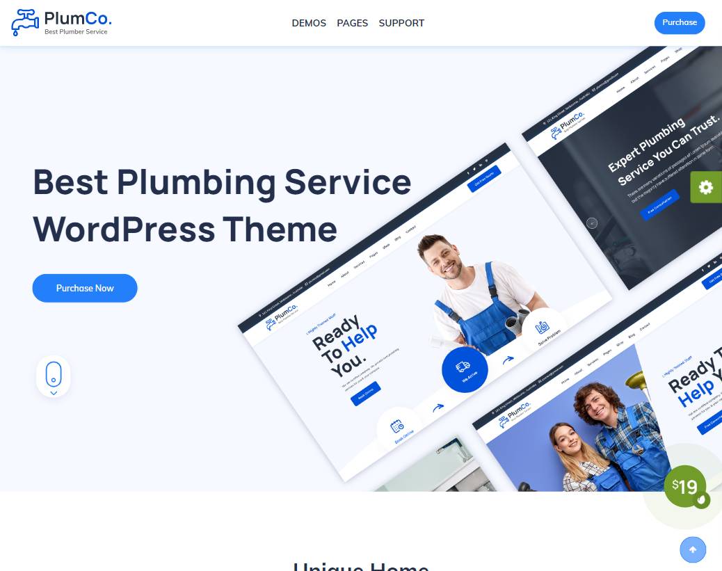 Plumco - Plumber WordPress Theme