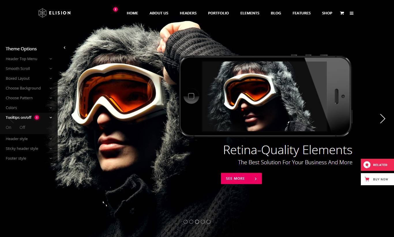 Elision - Retina Multi-Purpose WordPress Theme