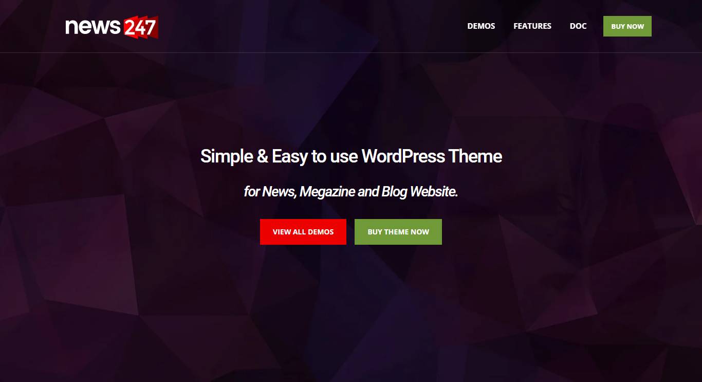 News247 - News Magazine WordPress Theme