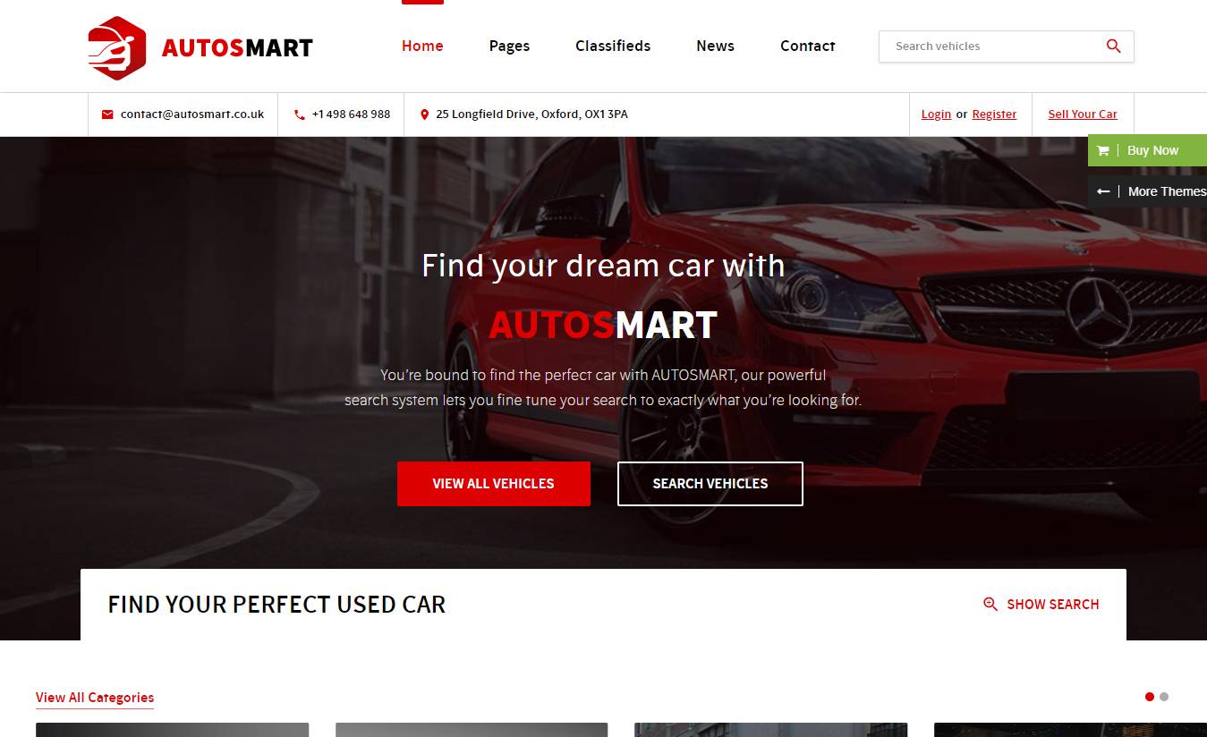 AutosMart - Automotive Car Dealer WordPress Theme