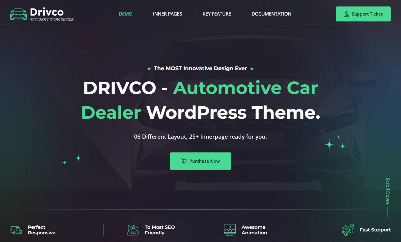 Drivco - Car Dealer and Listing WordPress Theme