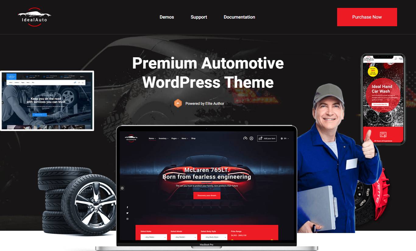 IdealAuto - Car Dealer & Services WordPress Theme