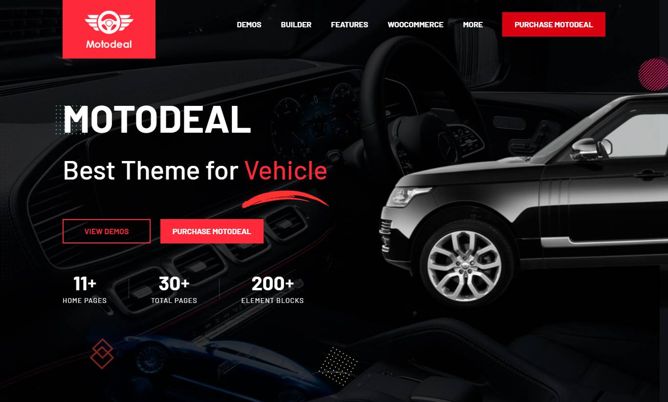 Motodeal - Car Dealer & Classified WordPress Theme