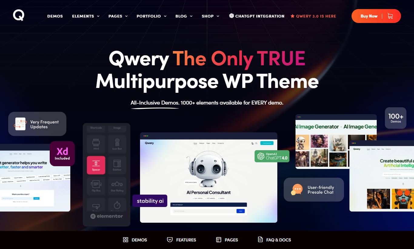 Qwery - Multi-Purpose Business WordPress & WooCommerce Theme