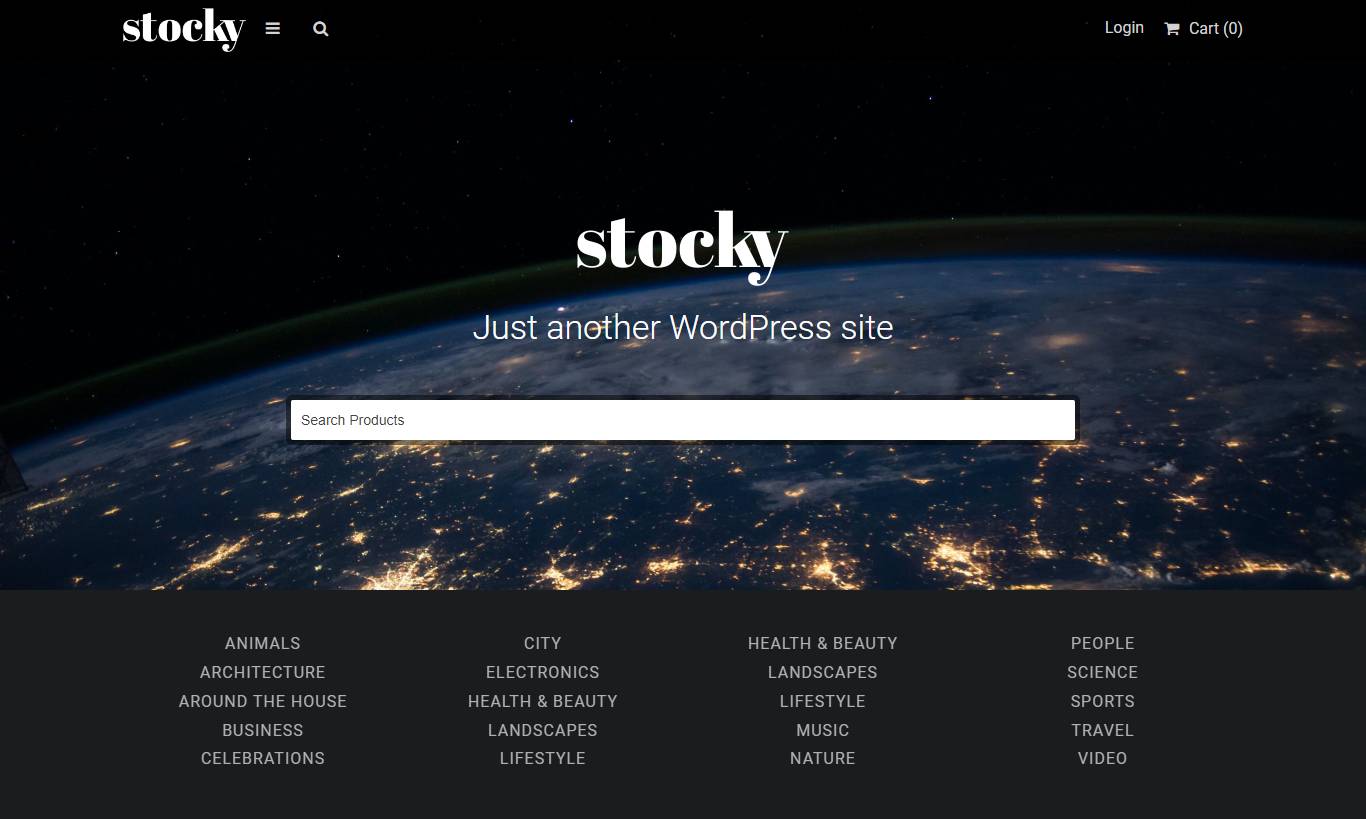 Stocky - A Stock Photography Marketplace Theme