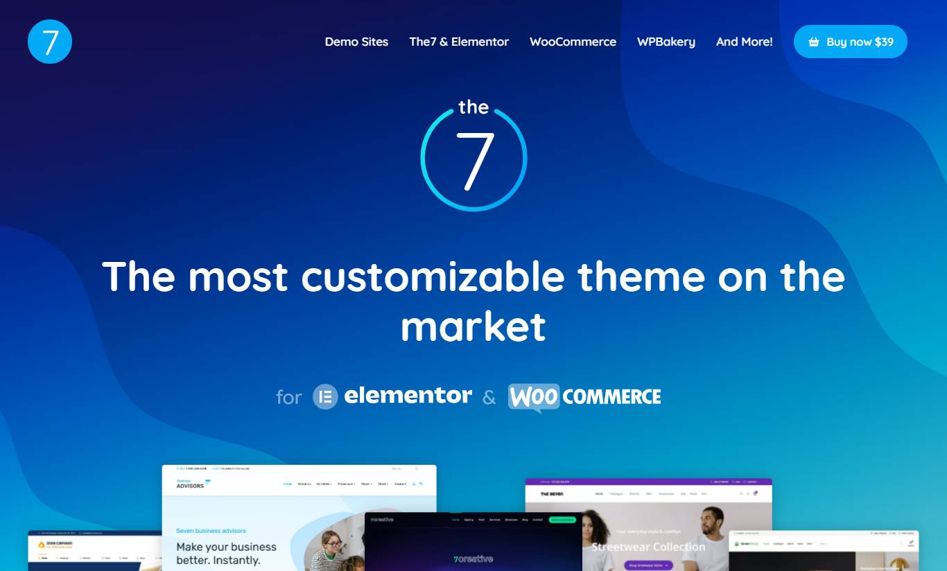 The7 — Website and eCommerce Builder for WordPress