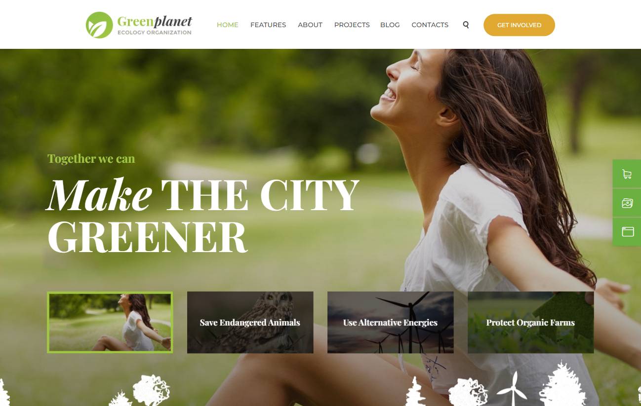 Green Planet | Environmental Non-Profit Organization WordPress Theme  