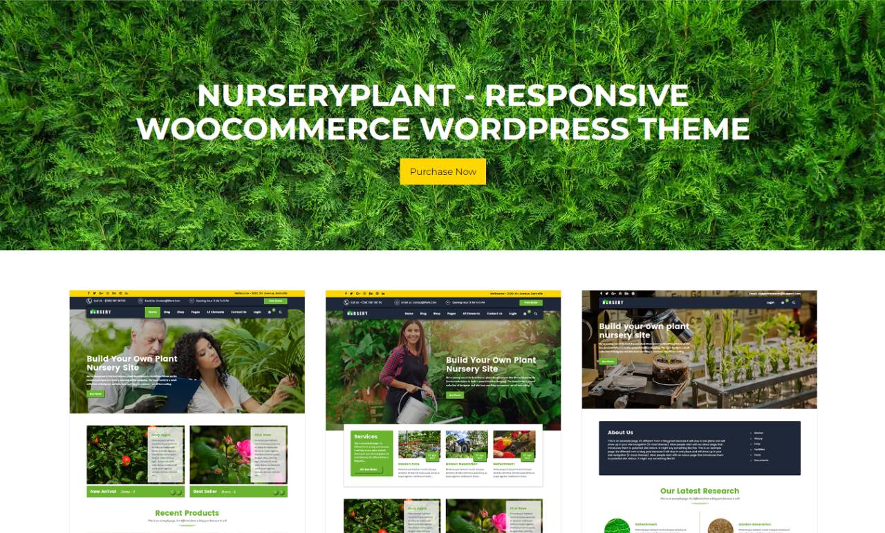 NurseryPlant - Responsive WooCommerce WordPress Theme 