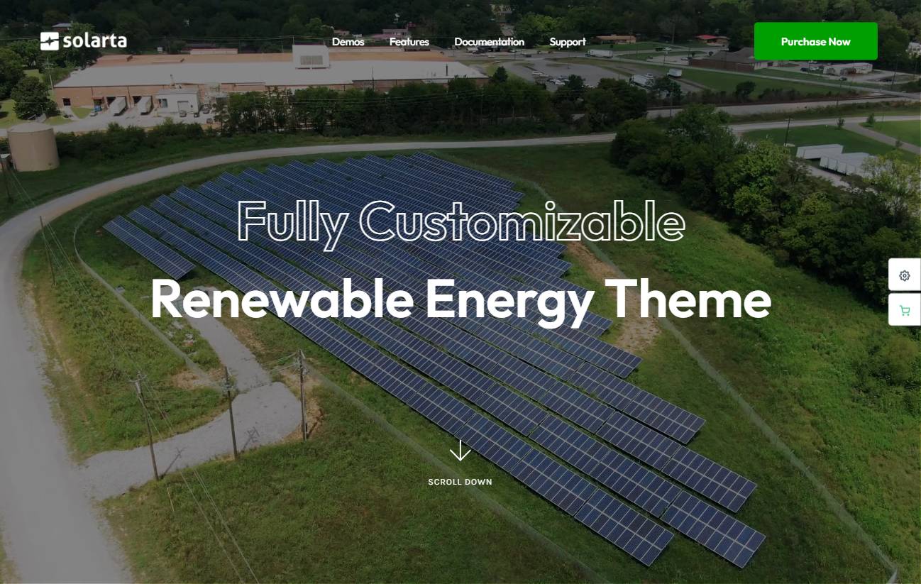 Solarta | Solar and Renewable Energy WordPress Theme + RTL  