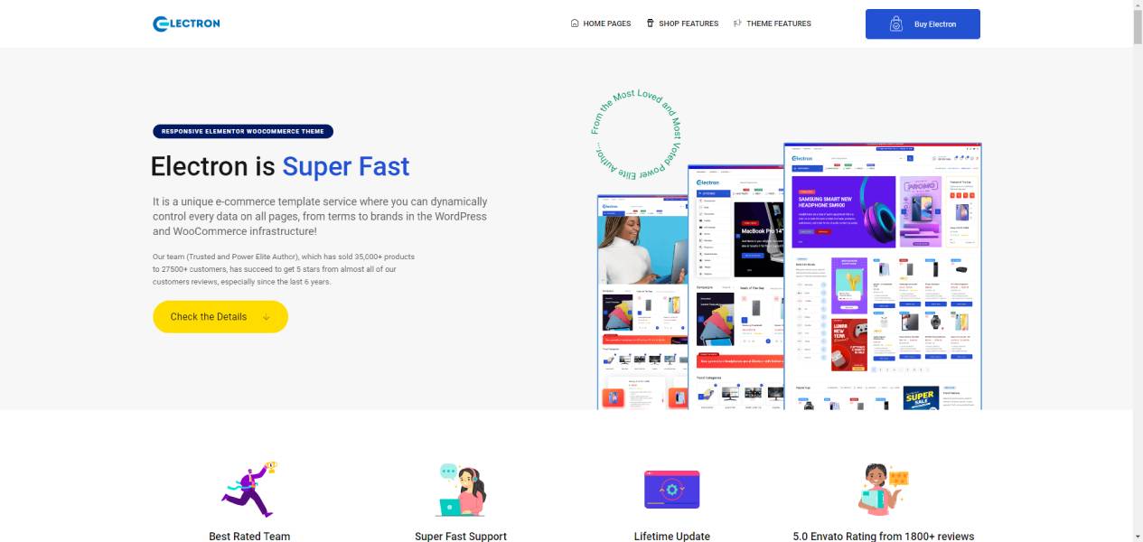 Electron - Elementor Electronics Store WooCommerce Theme