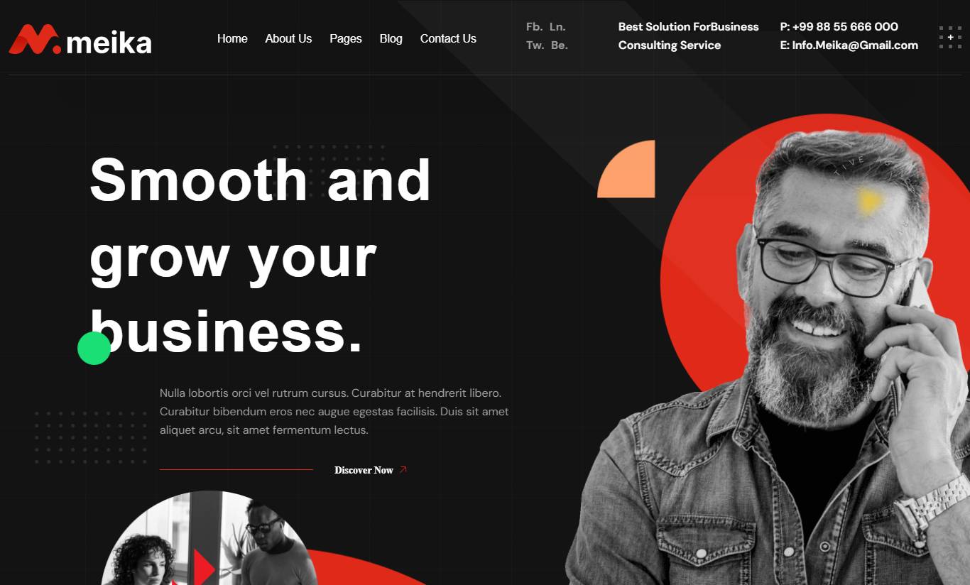 Meika – Creative Agency WordPress Theme