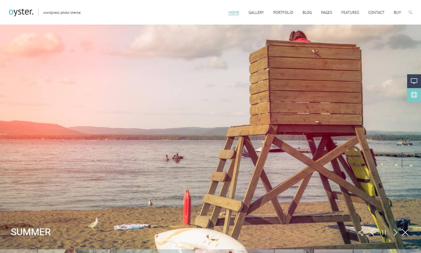 Oyster - Photography WordPress Theme