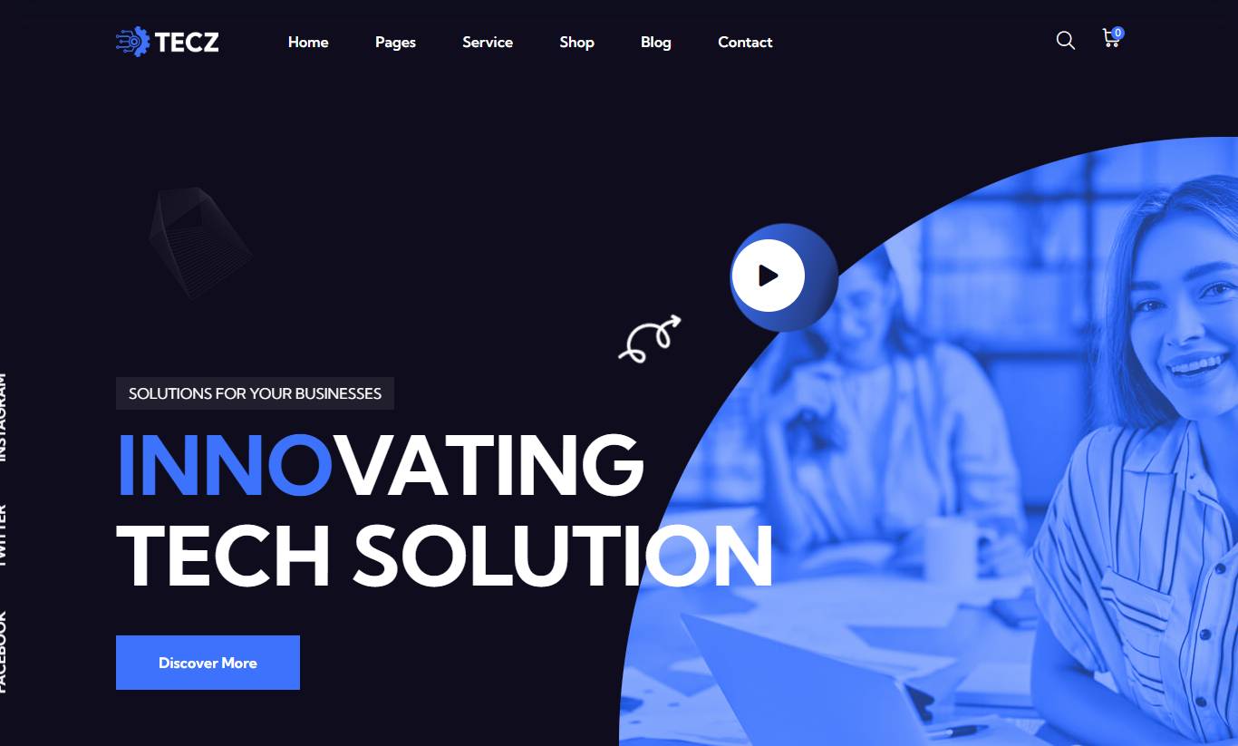 Tecz - IT Solutions & Technology WordPress Theme