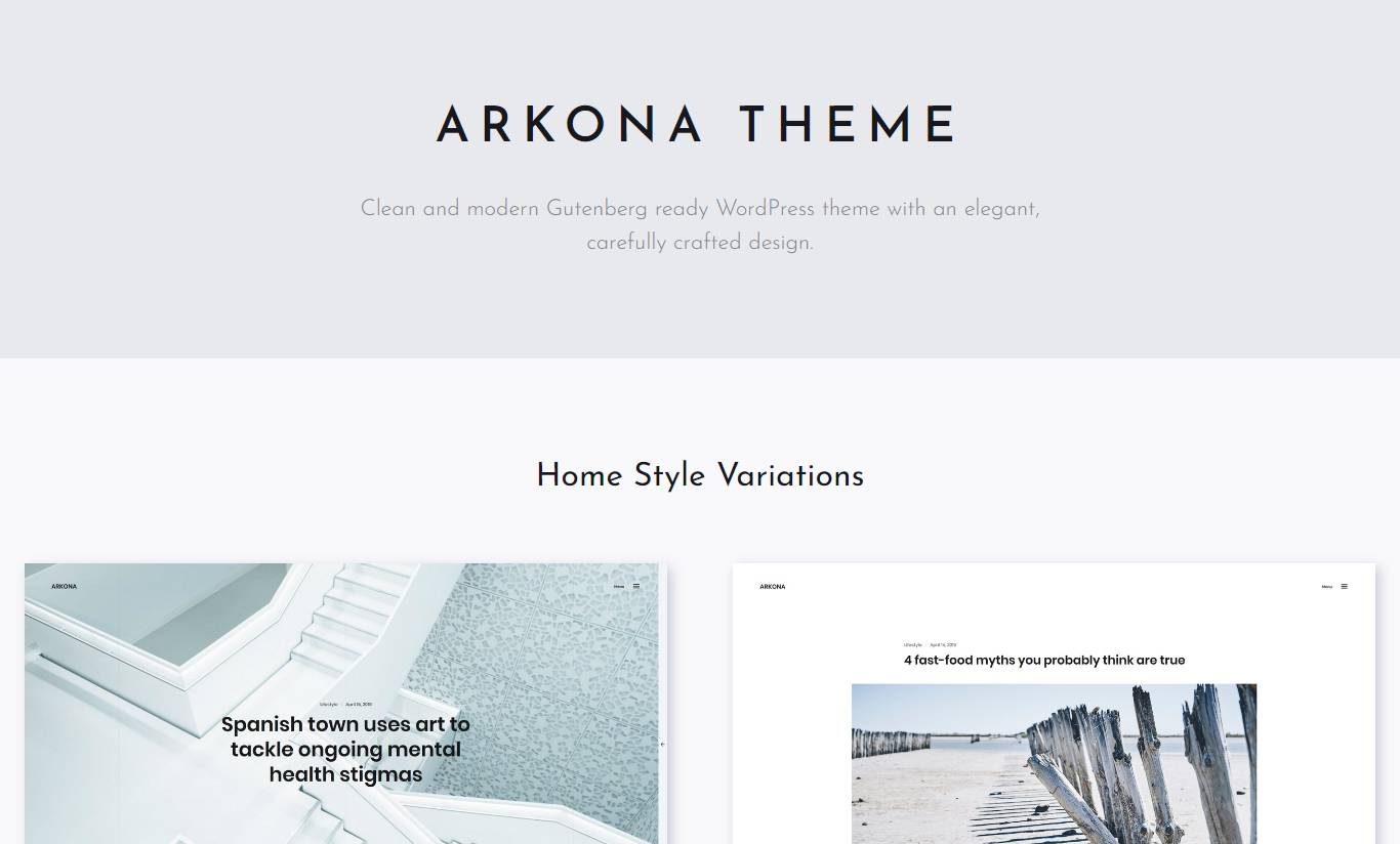 Arkona - Personal Blog & Magazine WordPress Theme