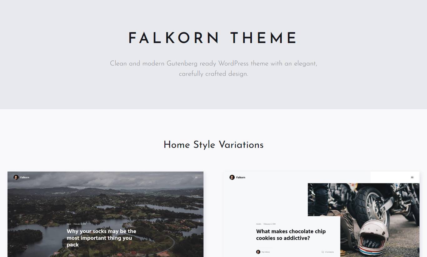 Falkorn - Personal Blog & Magazine WordPress Theme