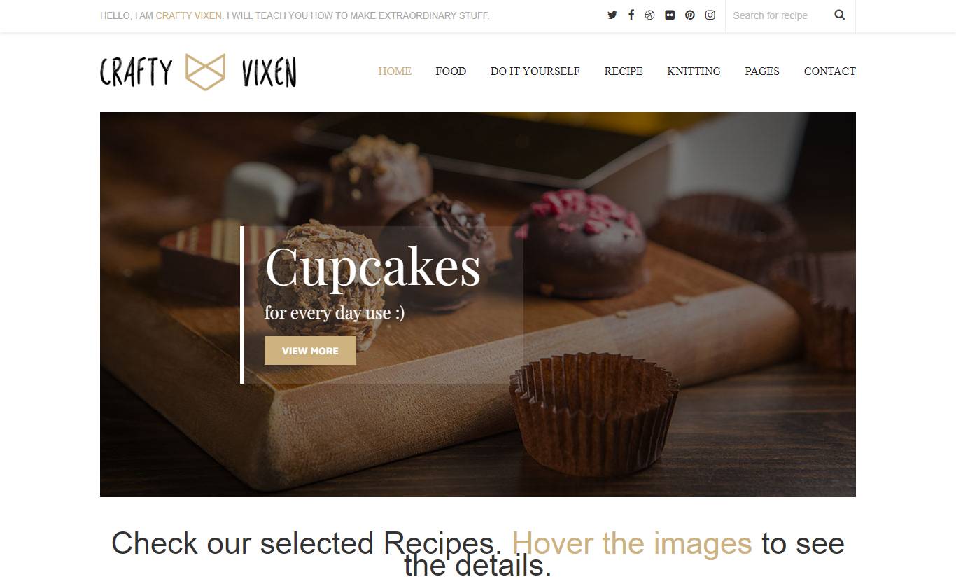 Vixen - Responsive DIY Craft WordPress Blog