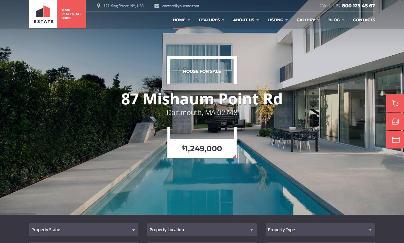 Estate - Property Sales & Rental WordPress Theme + RTL