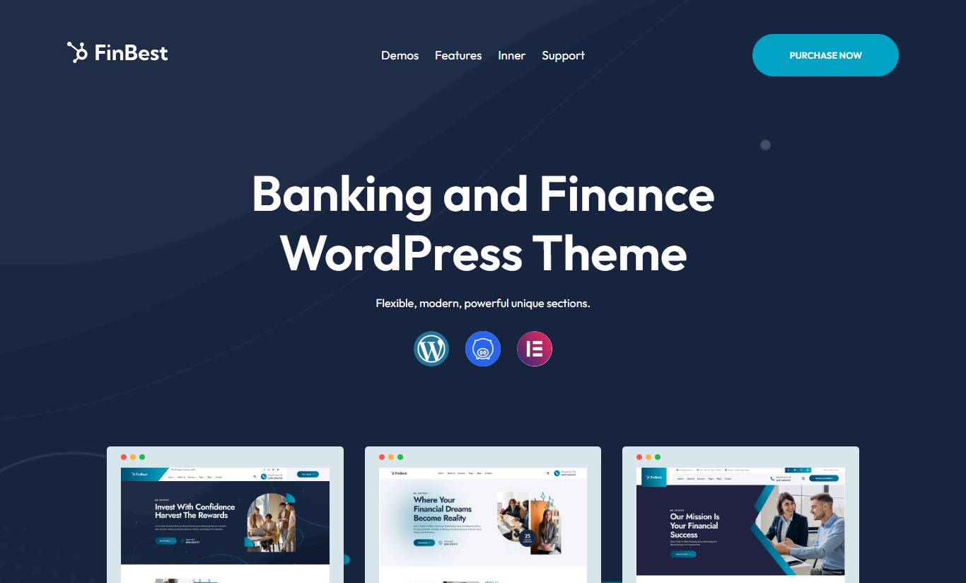 Finbest - Banking and Finance WordPress Theme