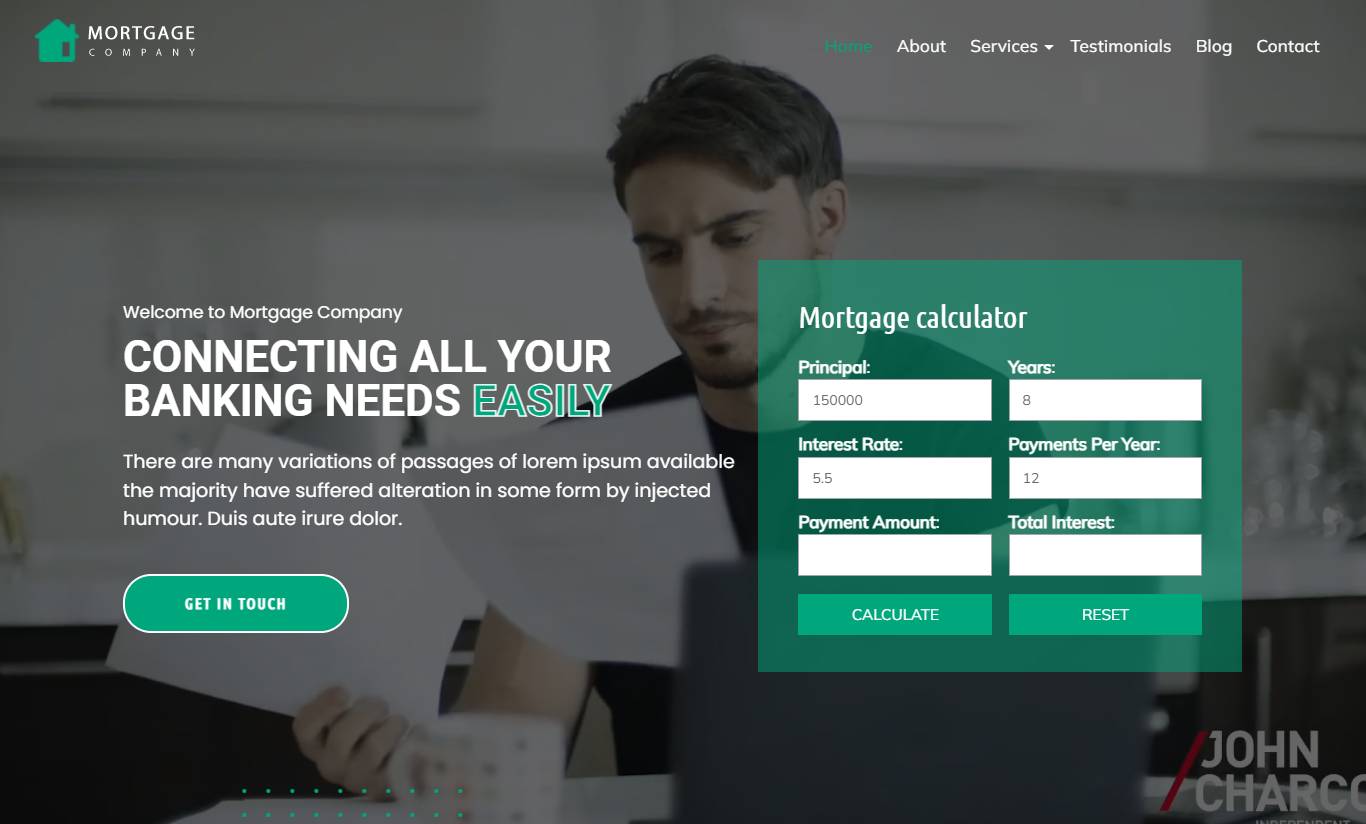 Mortgage Company WordPress Theme