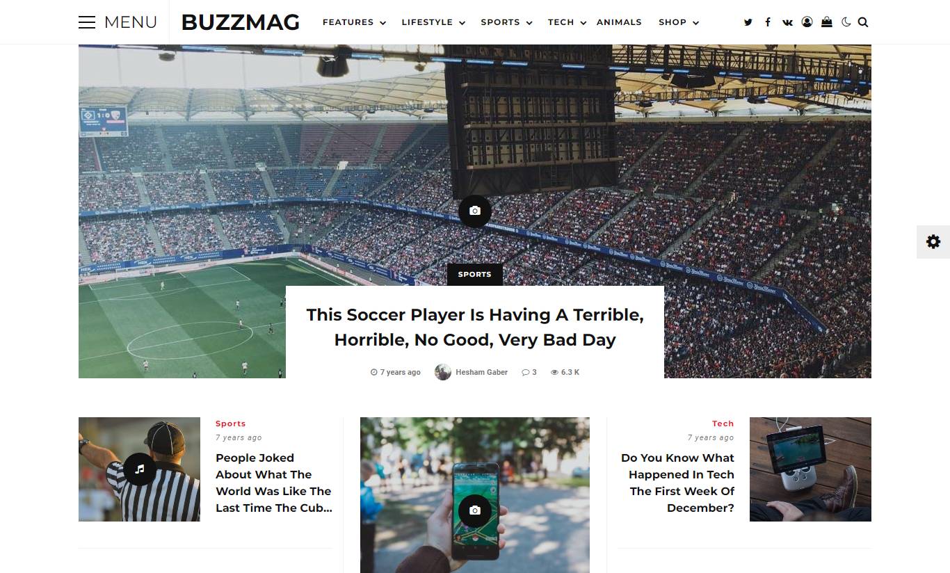 BuzzMag - Viral News WordPress Magazine/Blog Theme