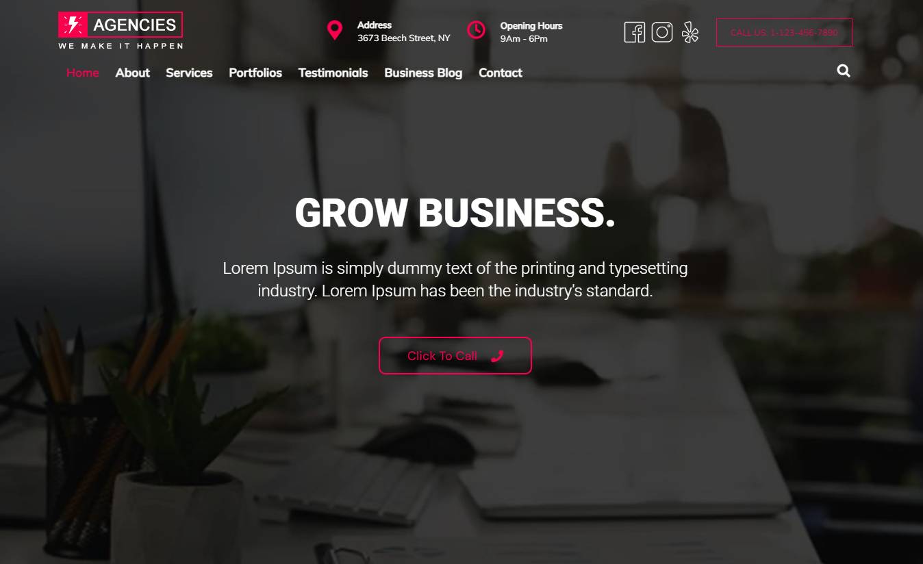 Agencies WordPress Theme – Agencies Pro