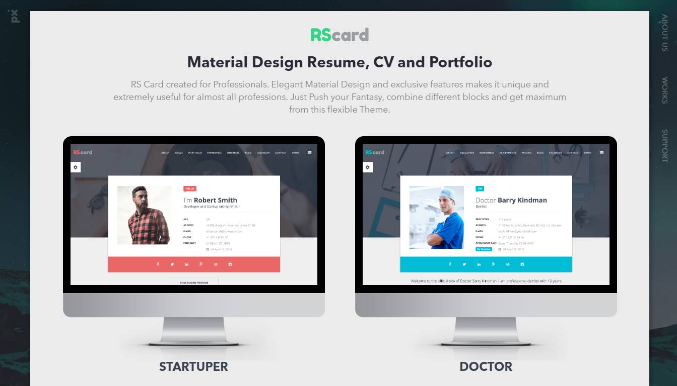 Resume & CV WordPress Theme