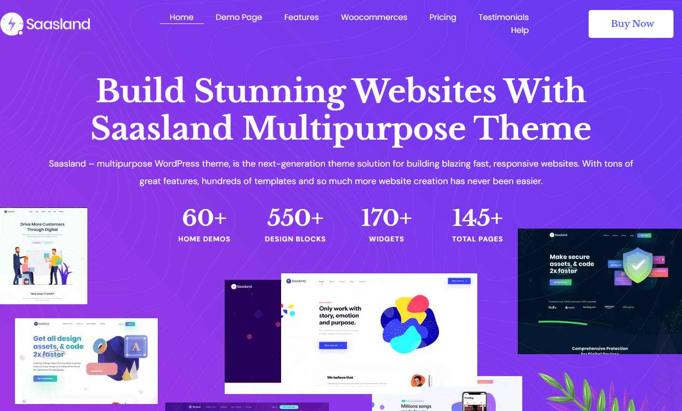 Saasland - MultiPurpose WordPress Theme for Saas Startup