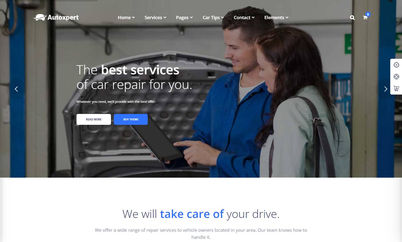 AutoService - A Car Repair Services & Auto Mechanics WordPress Theme