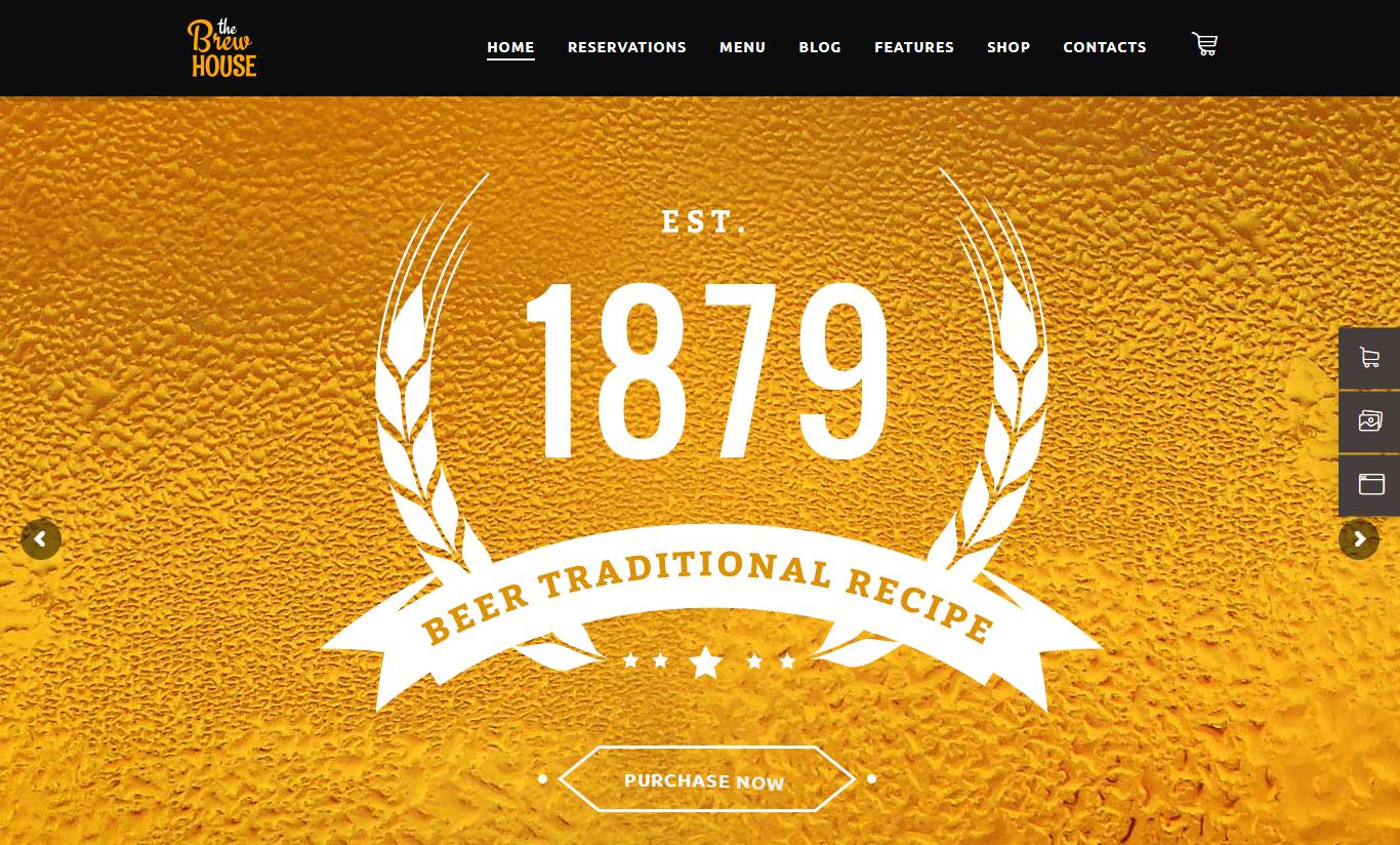 BrewHouse | Brewery / Pub / Restaurant WordPress Theme