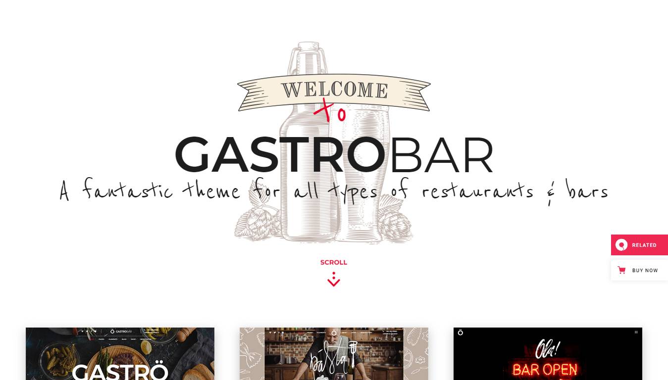 GastroBar - Theme for Fast Food Restaurants and Bars