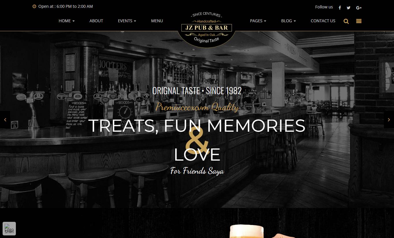 Jz Pub & Bar WordPress Theme