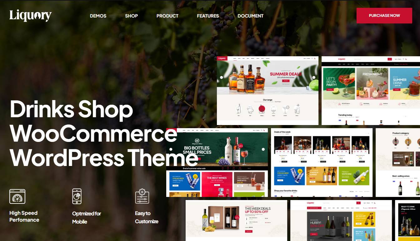 Liquory - Drinks Shop WooCommerce Theme