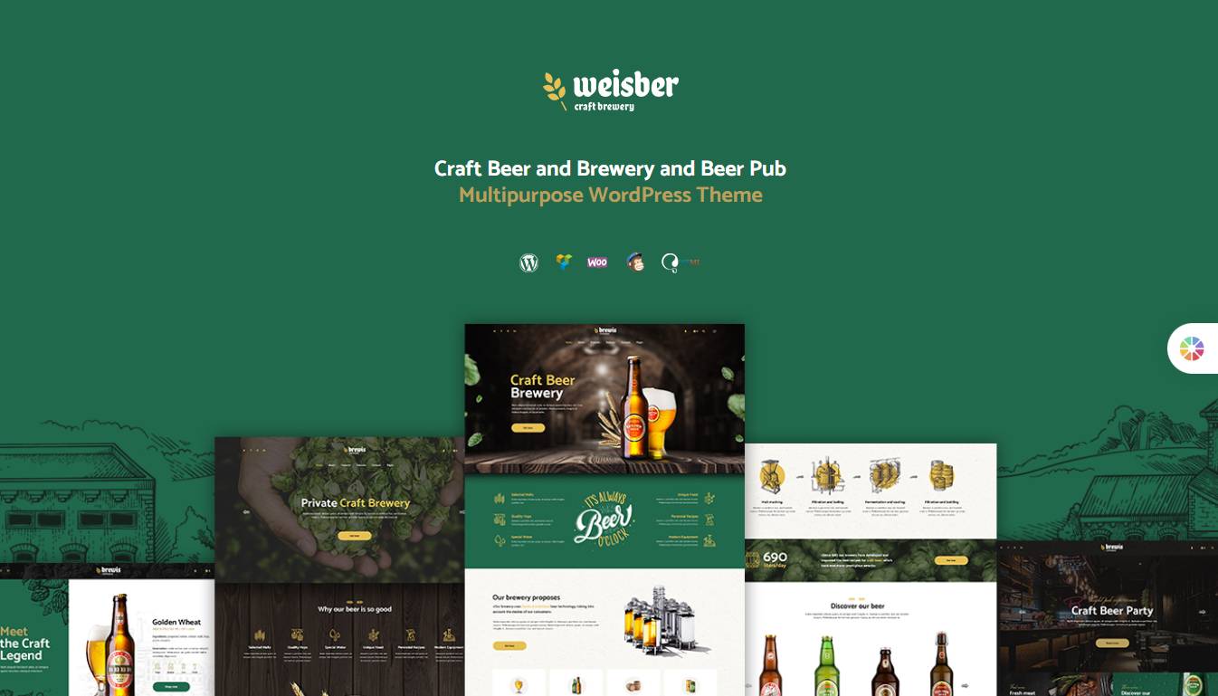 Weisber - Craft Beer & Brewery WordPress Theme