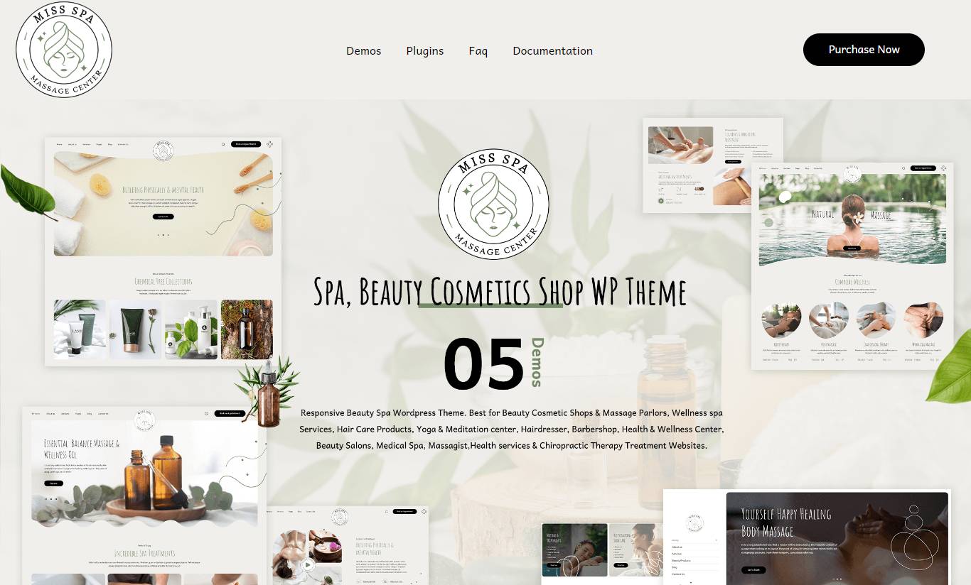 Miss Spa - Beauty Salon & Spa WordPress Theme