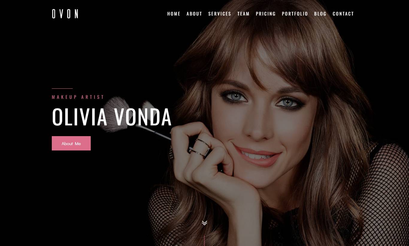 Ovon - Makeup Artist WordPress Theme