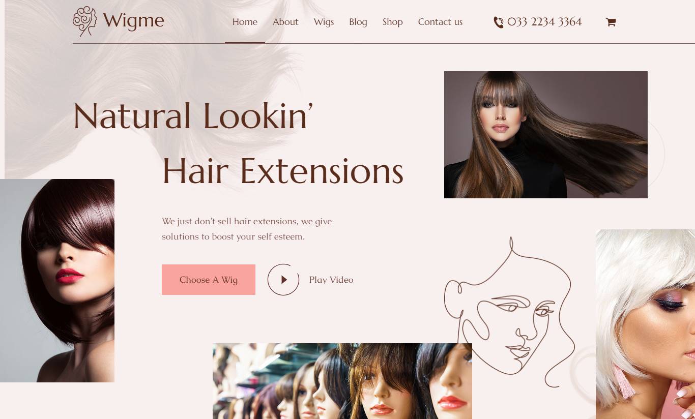 Wigme - Hair Extensions WooCommerce Shop