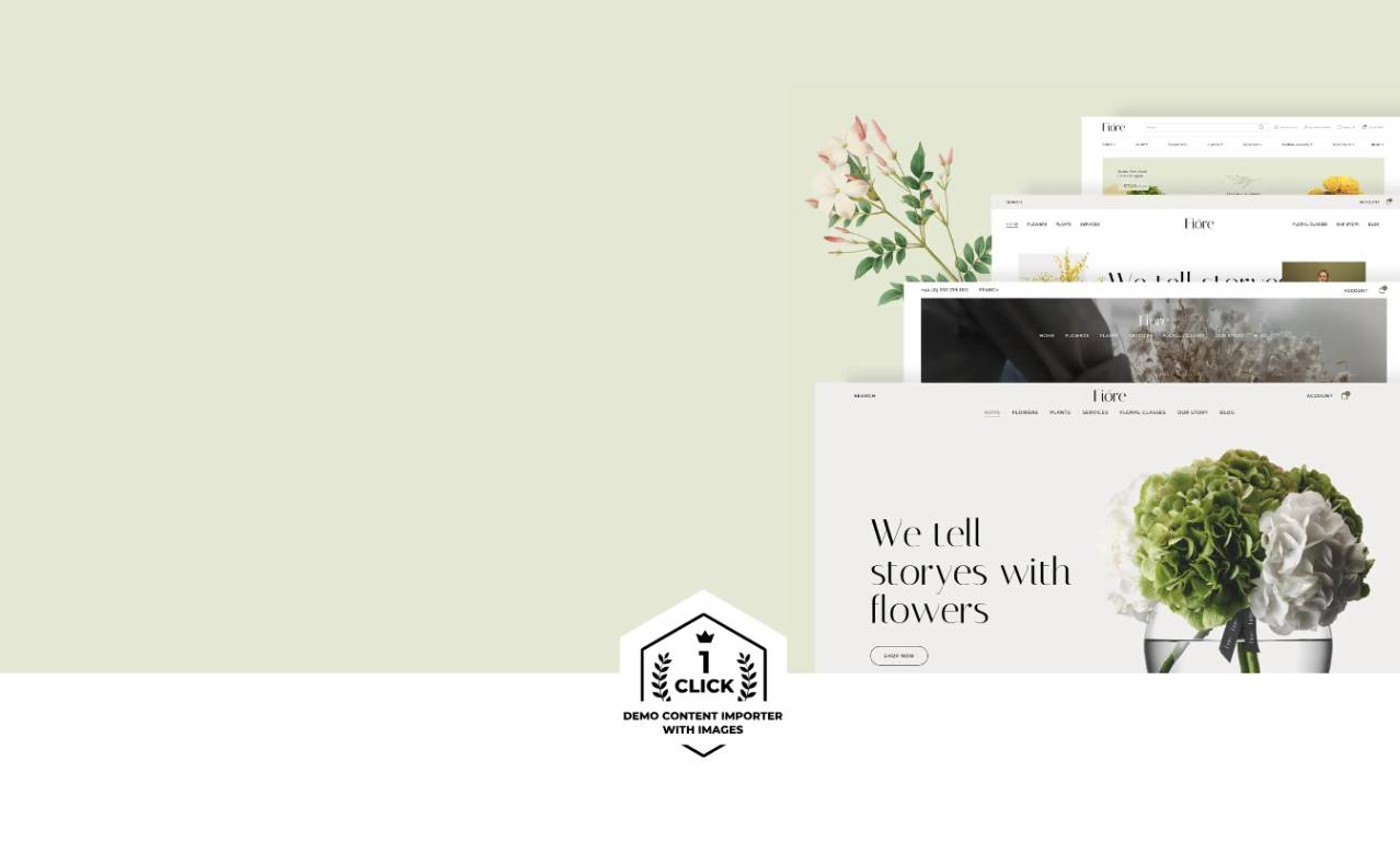 Fiore - Flower Shop & Florist Elementor Pro WordPress Theme