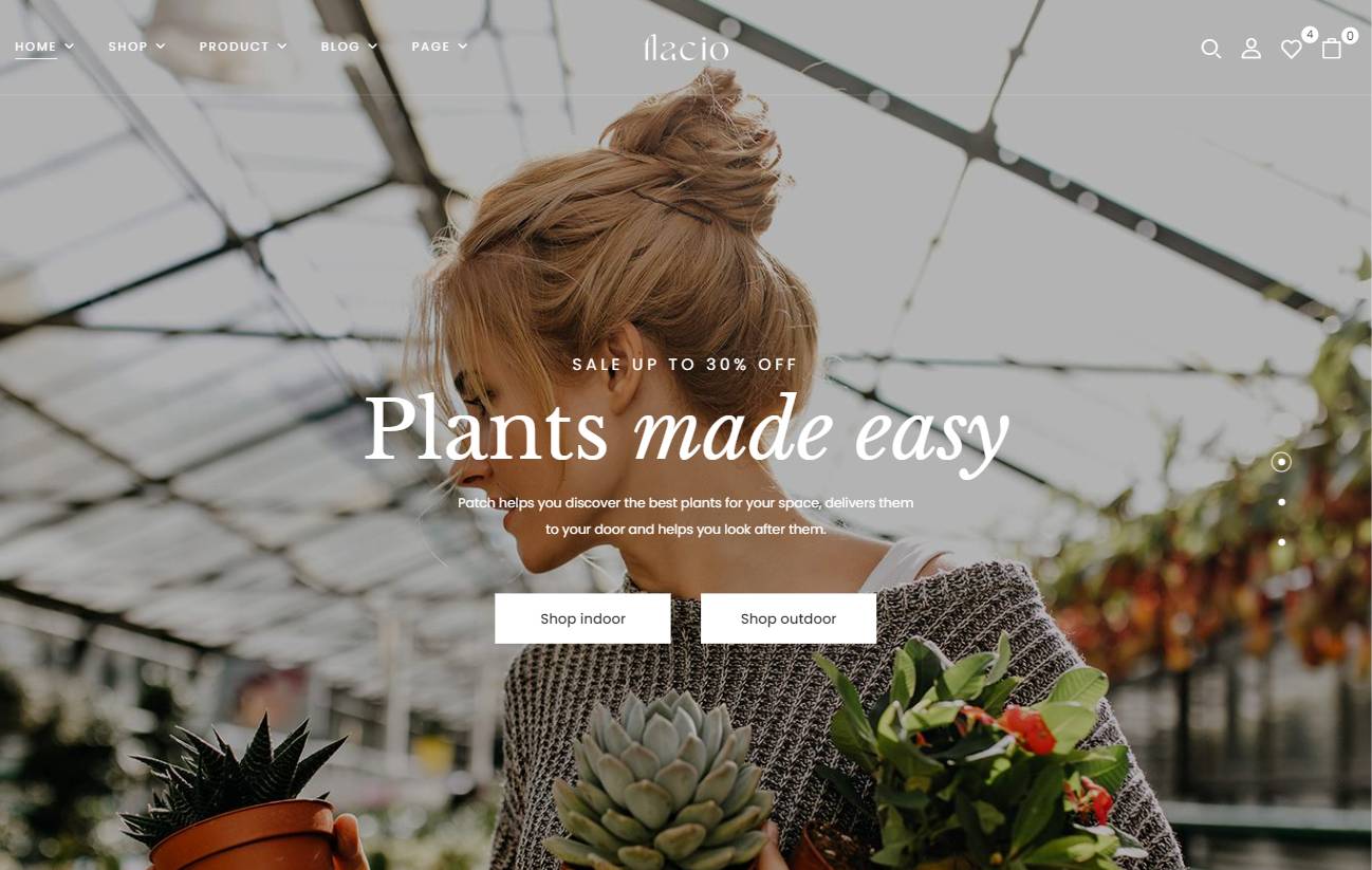 Flacio - Plants Shop WooCommerce Theme