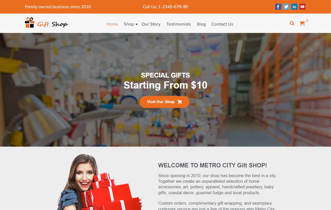 Gift Shop WordPress Theme : GiftShop Pro By WpMania Reviews ★★★★★ ✔  Well Documented Documentation Support