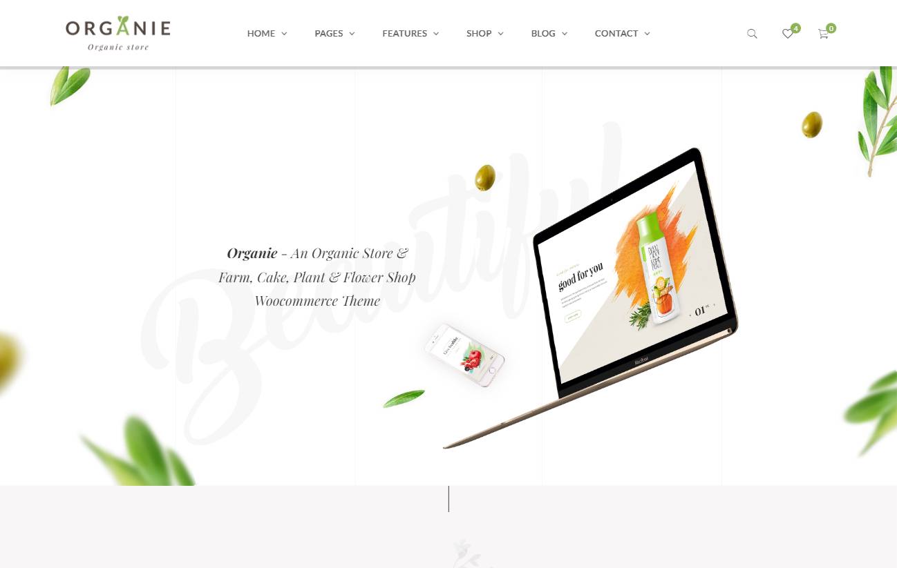  Organie - Organic Store & Food WooCommerce Theme