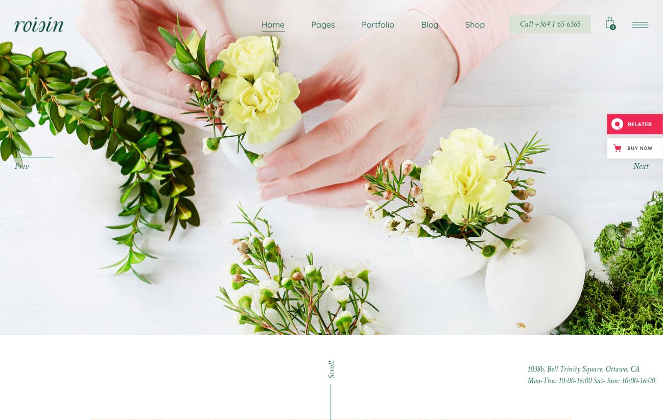 Roisin - Flower Shop and Florist Theme