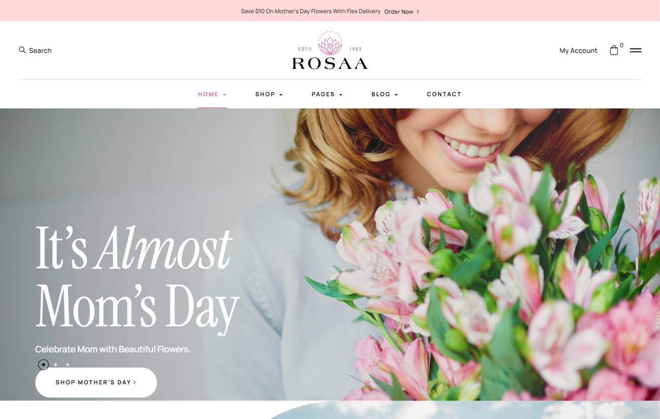 Rosaa - Flower Shop WordPress Theme