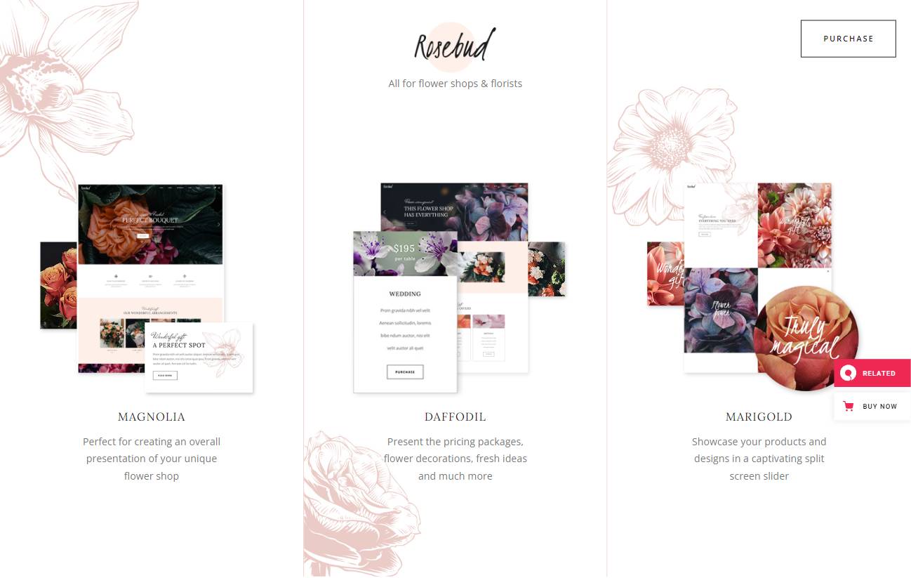 Rosebud - Flower Shop and Florist WordPress Theme