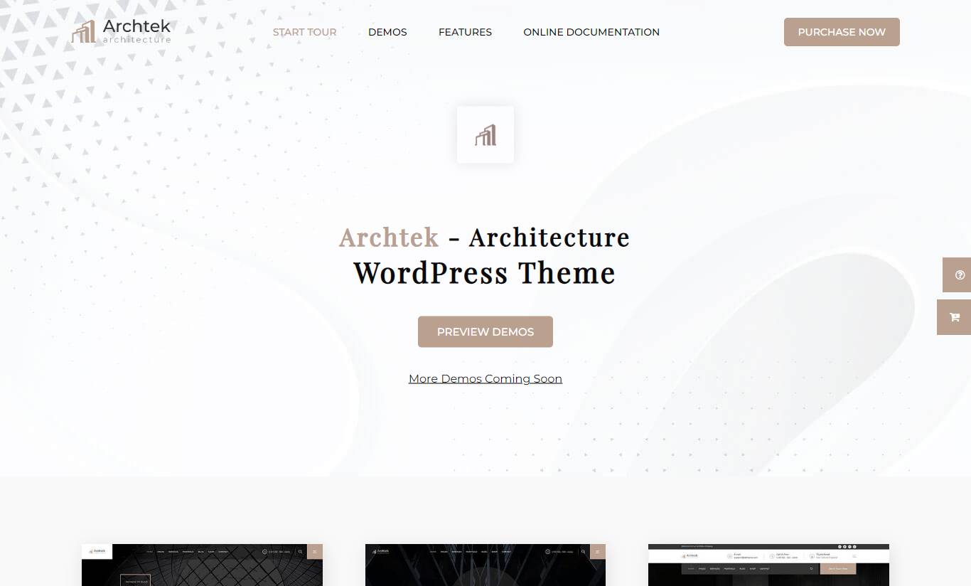 Archtek - Architecture Interior Design WordPress Theme